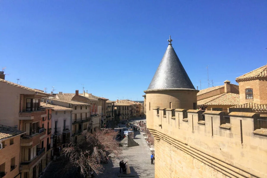 ▷ OLITE » Descubre qué ver y hacer en este pueblo medieval Vistas desde el Castillo de Olite