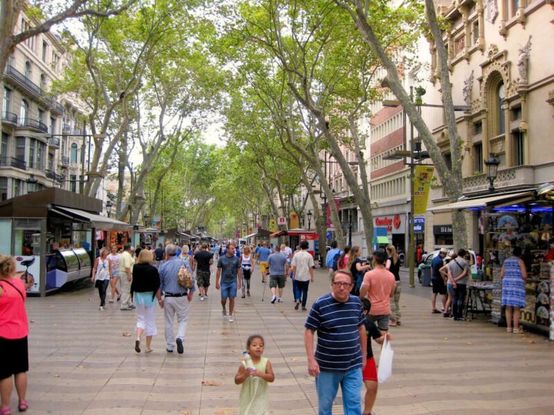 La Rambla en Barcelona