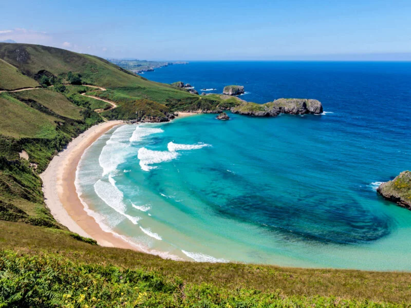 ▷ LAS 21 MEJORES PLAYAS DE ASTURIAS + MAPA Playa Torimbia en Asturias