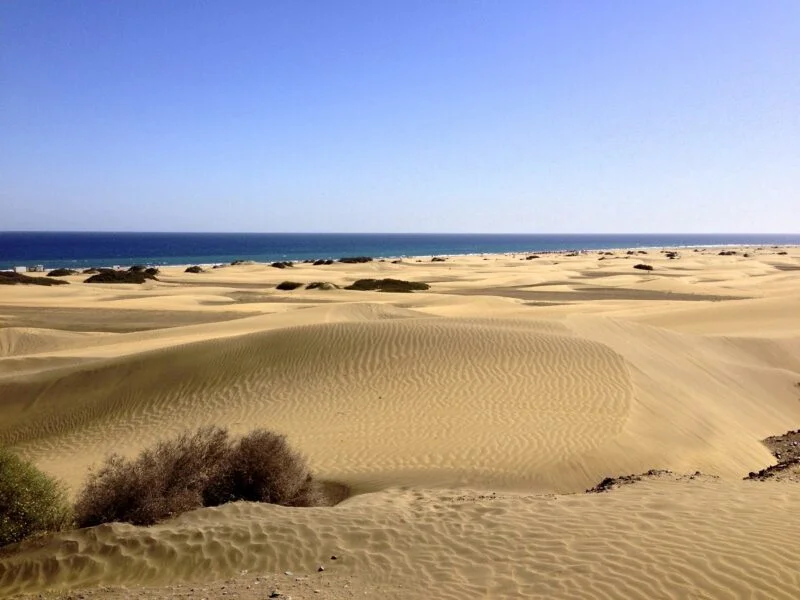 ▷ LAS 16 MEJORES PLAYAS DE GRAN CANARIA + MAPA Dunas de Maspalomas. Gran Canaria